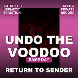 Voodoo Removal and Reversal | Remove Voodoo, Voodoo Doll, Reverse Voodoo, Return to Sender | Same Day Ritual + PDF