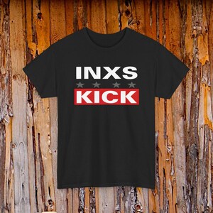 INXS KICK Band Retro Band Logo Tee | Music Shirt