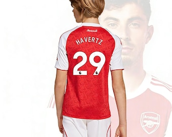 Arsenal Havertz #29 Kids Home Soccer Kit | Custom Youth Football Set | Gift for Gunners & Havertz Fans