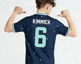 2026 Germany Away World Cup Kimmich #6 Kids Soccer Jersey | Custom Youth Football Shirt | Gift for Die Mannschaft Fans