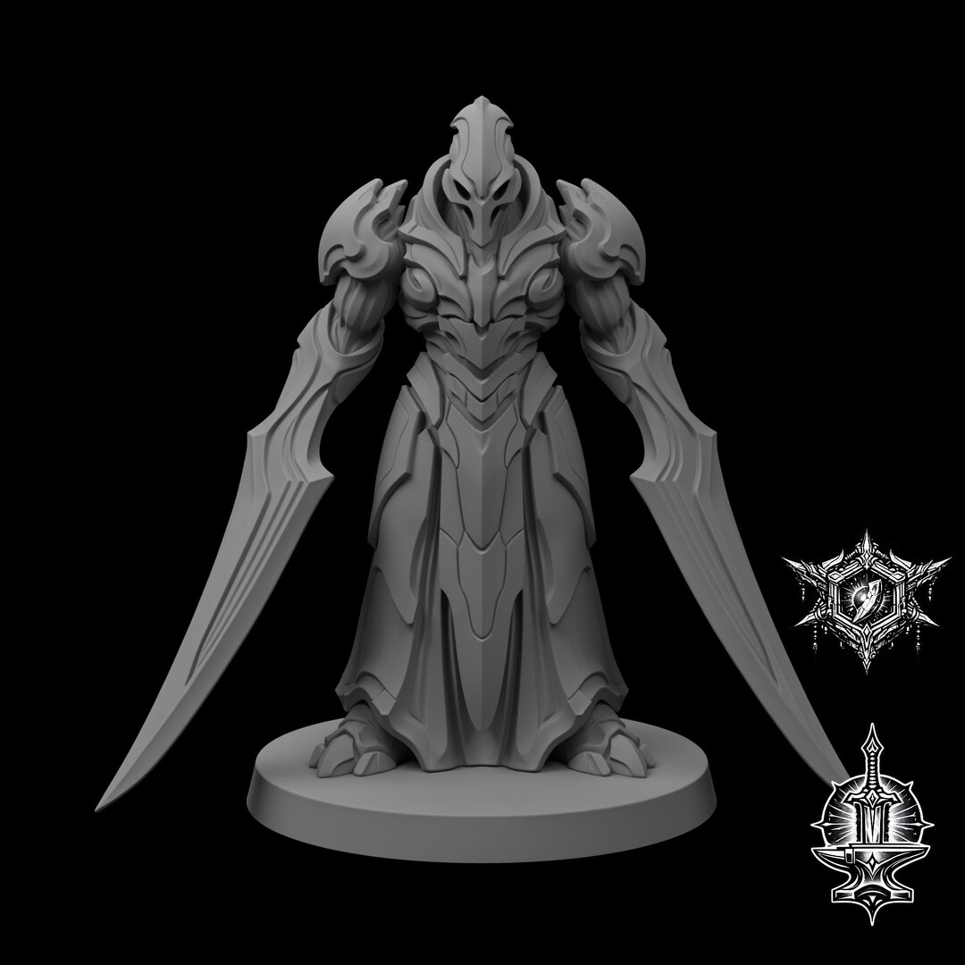 Alien Slayer STL File for 3D Printing, Sci Fi Warrior Miniature ...