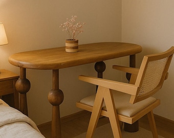 Walnut Wood Desk Home Office Desk Custom Sizes Available