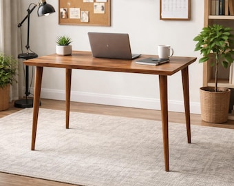 Walnut Schreibtisch Custom Size Echtholz Schreibtisch