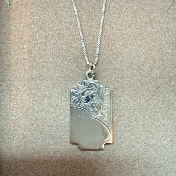 Silver Antique Art Deco Locket