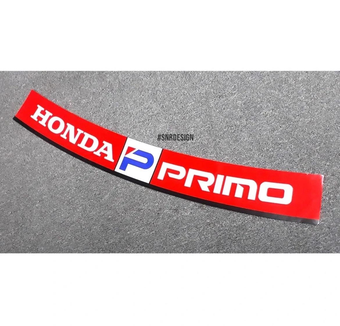 Honda Primo Windshield Banner Sticker – Retro JDM Decal | Red