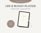 Digital Budget Planner iPad | Life & Budget Planner GoodNotes | Undated Hyperlinked Planner for Women | Finance Tracker