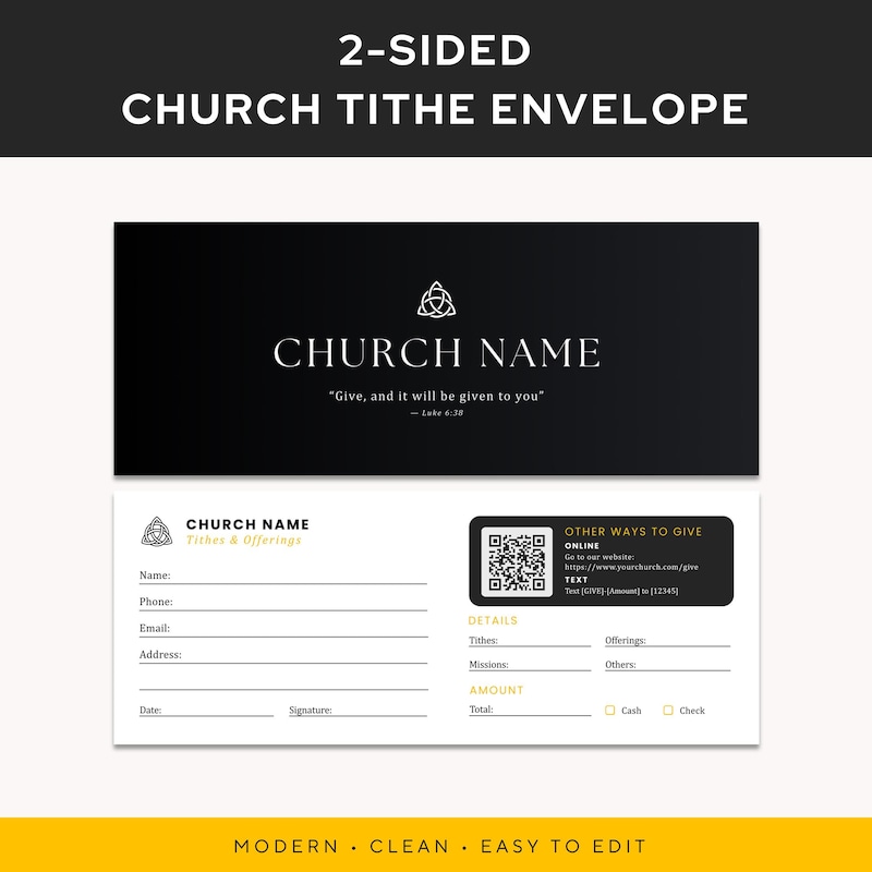 Church Envelope Design - Etsy