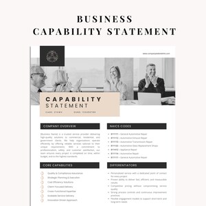 Declaração de Capacidade Empresarial | Declaração de Marketing | Modelo de Flyer Corporativo | Perfil da Empresa (A4 e Carta) | Contratante Governamental