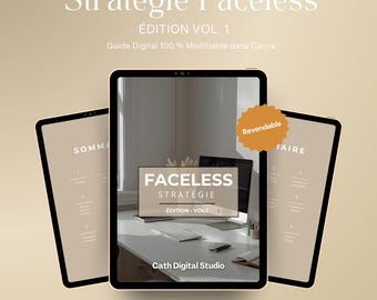 Faceless Marketing Strategy Ebook – Canva Guide with PLR License (Commercial Use)