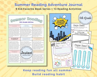 5. Klasse Summer Reading Journal, Superhero Challenge, Buchempfehlungen Aktivitäten (PDF)
