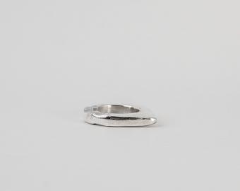 Samaa Ring • Sculptural Sterling Silver • Elevated Asymmetrical Jewellery • Handmade Organic Statement Ring