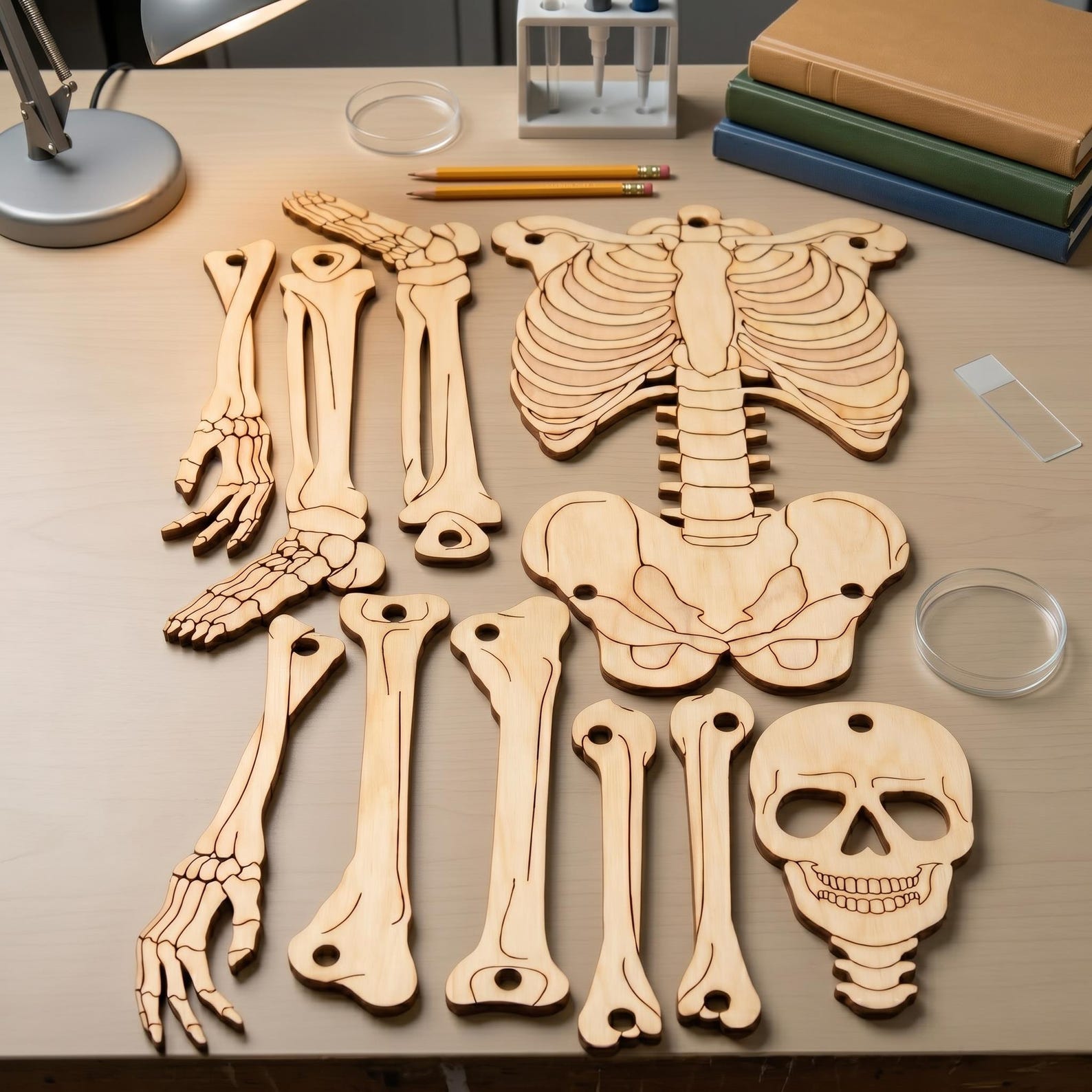 Skeleton Plan Example Human Skeleton SVG DXF PDF Laser Cut Files | 3mm Cnc Cut Template ...