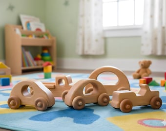 80 Holzspielzeug Bundle SVG DXF Kinder Holz Auto LKW Bus Igel Spielzeug CNC Laser Cut Dateien Kinderzimmer Dekor Holzspielzeug Muster Digitaler Download