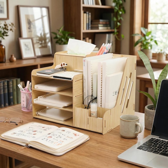 20 Desk Organizer Laser Cut Bundle | CNC SVG DXF Files | Plywood