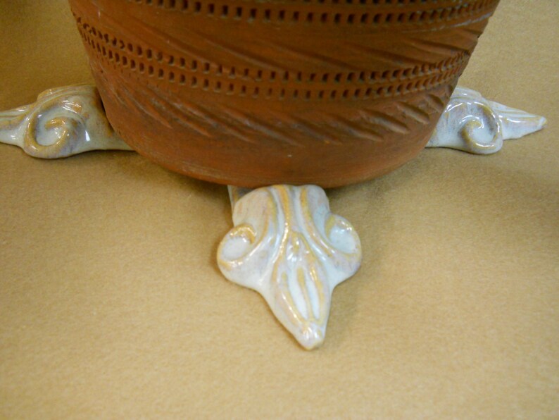 Ceramic Pot Feet set of 4 Handmade Ceramic fleur De Etsy