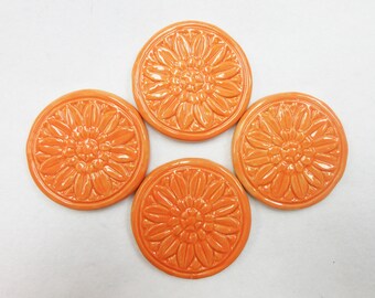 30 Ceramic Round Tiles - Etsy