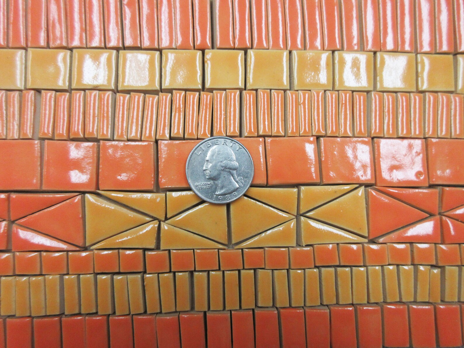 195 Mosaic Tiles Handmade Ceramic Craft Tiles Stoneware Etsy