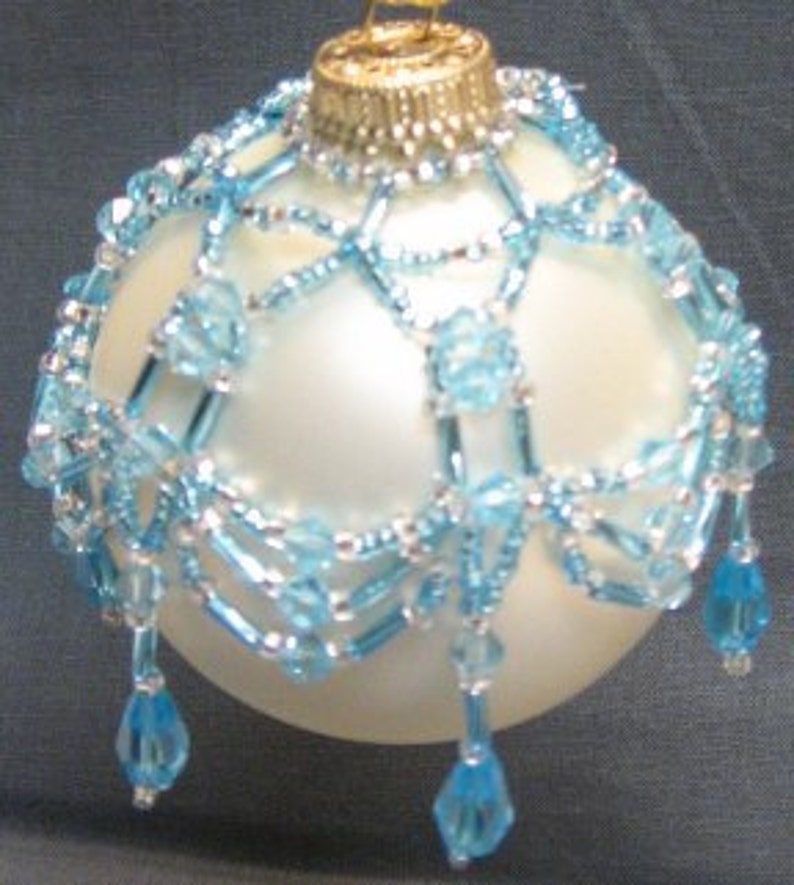PATTERN ONLY Beaded Christmas Ornament Cover Holiday Original  Etsy