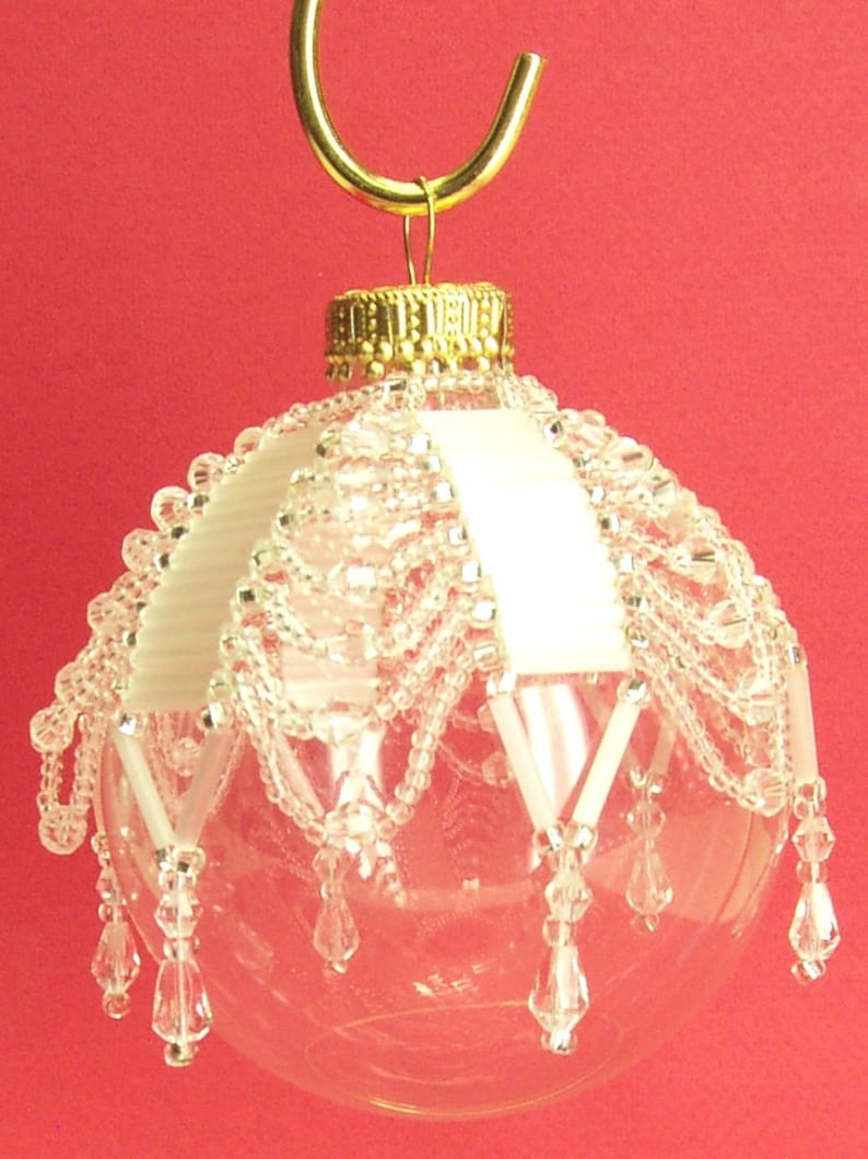 PATTERN ONLY Beaded Christmas Ornament Cover Holiday Etsy