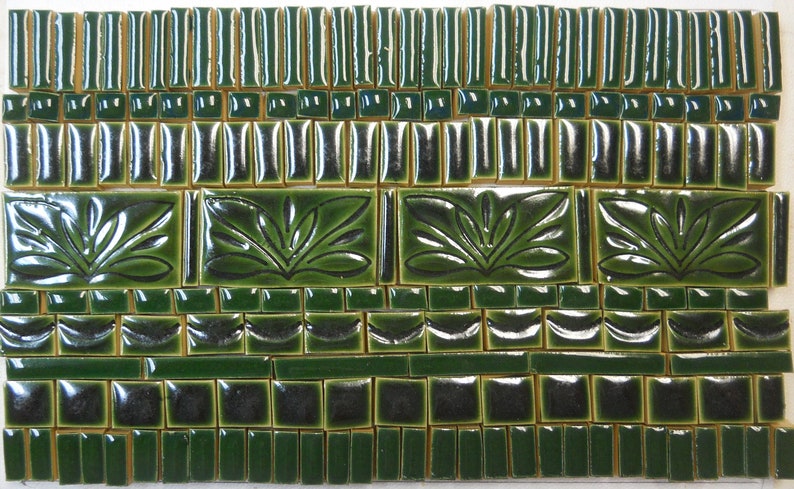 170 Mosaic Tiles Small Handmade Ceramic Craft Image 0 1