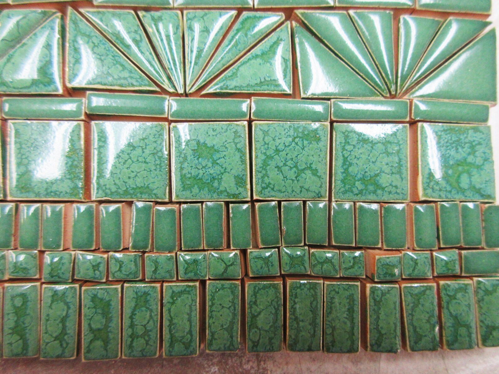 190 Mosaic Tiles Handmade Ceramic Craft Tiles Mosaic Art Etsy