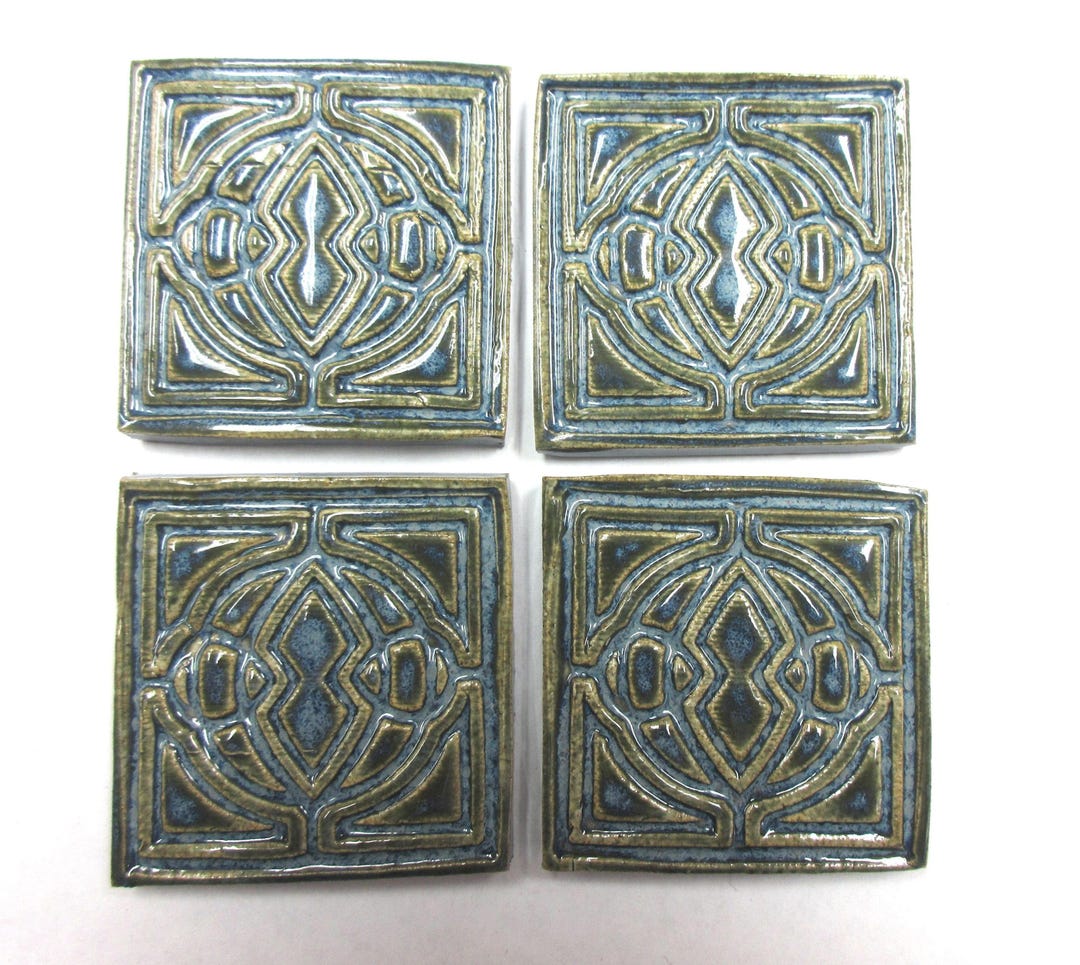 Center Peace Tile Ceramic Focal Art Tiles, 2