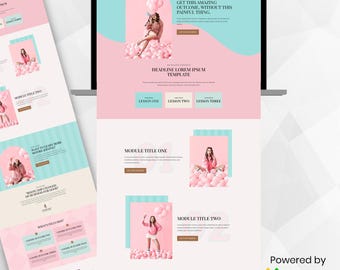 Go High Level Sales Funnel | GHL Feminine Sales Page for Digital Courses & Coaches | Minimal GHL Sales | Plug-n-Play