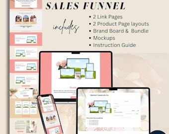 Go High Level Sales Funnel Template | GHL Funnel for Digital Products, Courses & Memberships | Link in Bio + Checkout + Thank You Pages