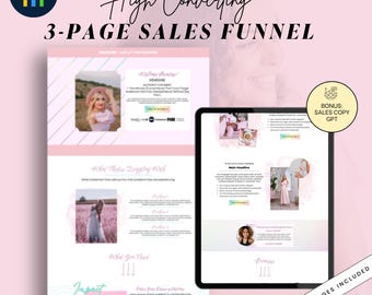 Go High Level Sales Page Funnel Template | GHL Feminine Sales Funnel for Digital Courses & Coaches | Minimal GHL Sales Site | Plug-n-Play