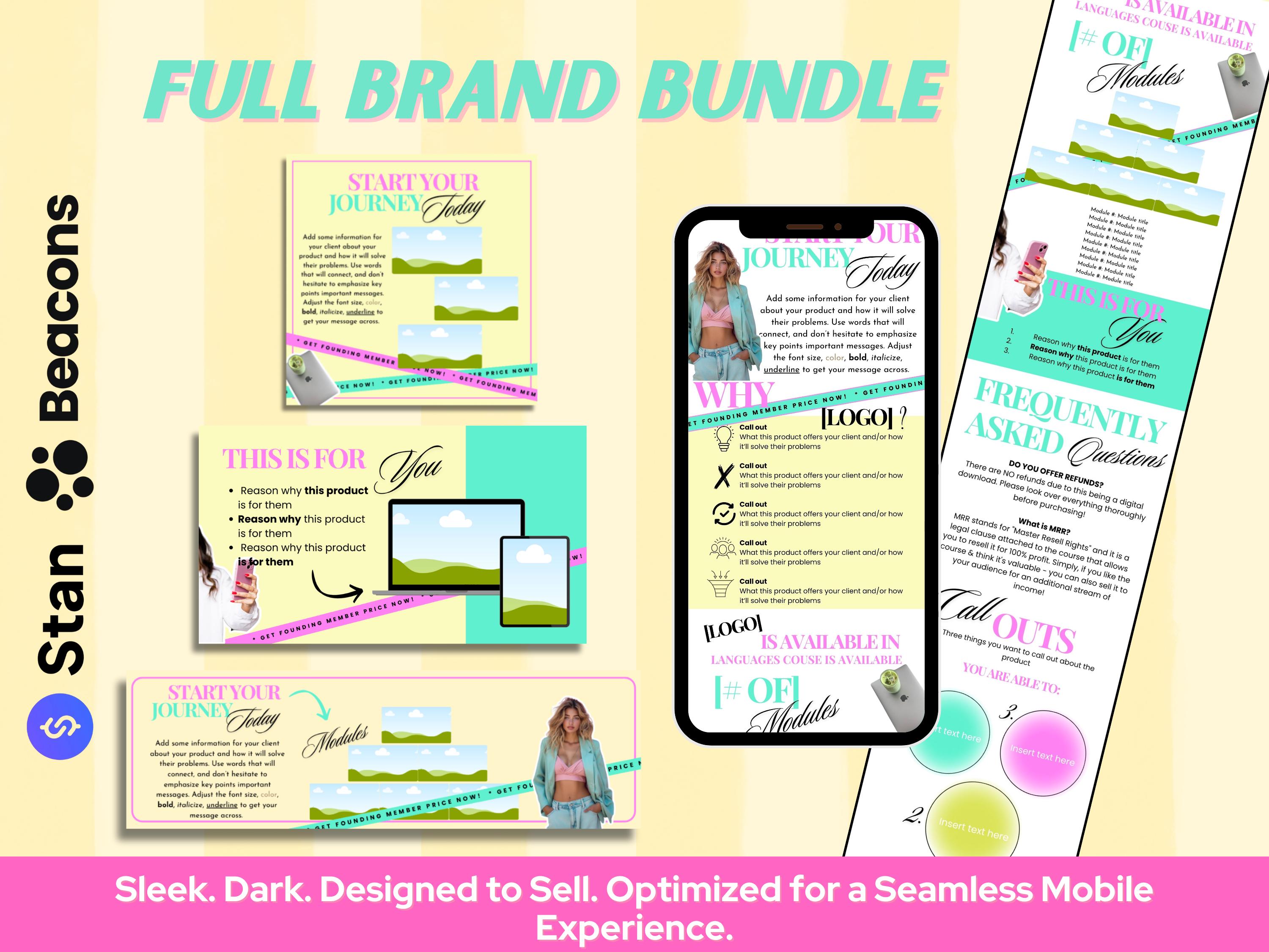 Stan Store Beacons Canva Sales Page Template | Digital Products ...