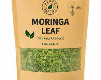Ekologiskt örtte med moringablad | torkade blad | torkade calyces | lös örtte | Moringa oleifera ört | Premiumkvalitets kycklingbensblad