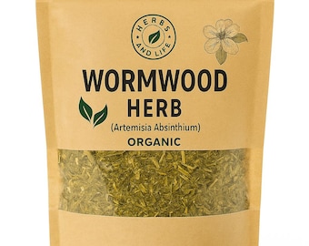 Wormwood Herb Wildcrafted Artemisia Absinthium Tea Herb Organic | Herbal Loose | Herb | Fresh Harvested Premium Quality