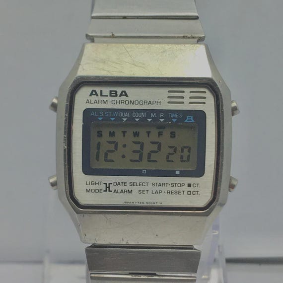 Seiko Alba Y749-5000 Alarm Chronograph Vintage Men's Watch - Etsy
