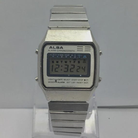 Seiko Alba Y749-5000 Alarm Chronograph Vintage Men's Watch - Etsy