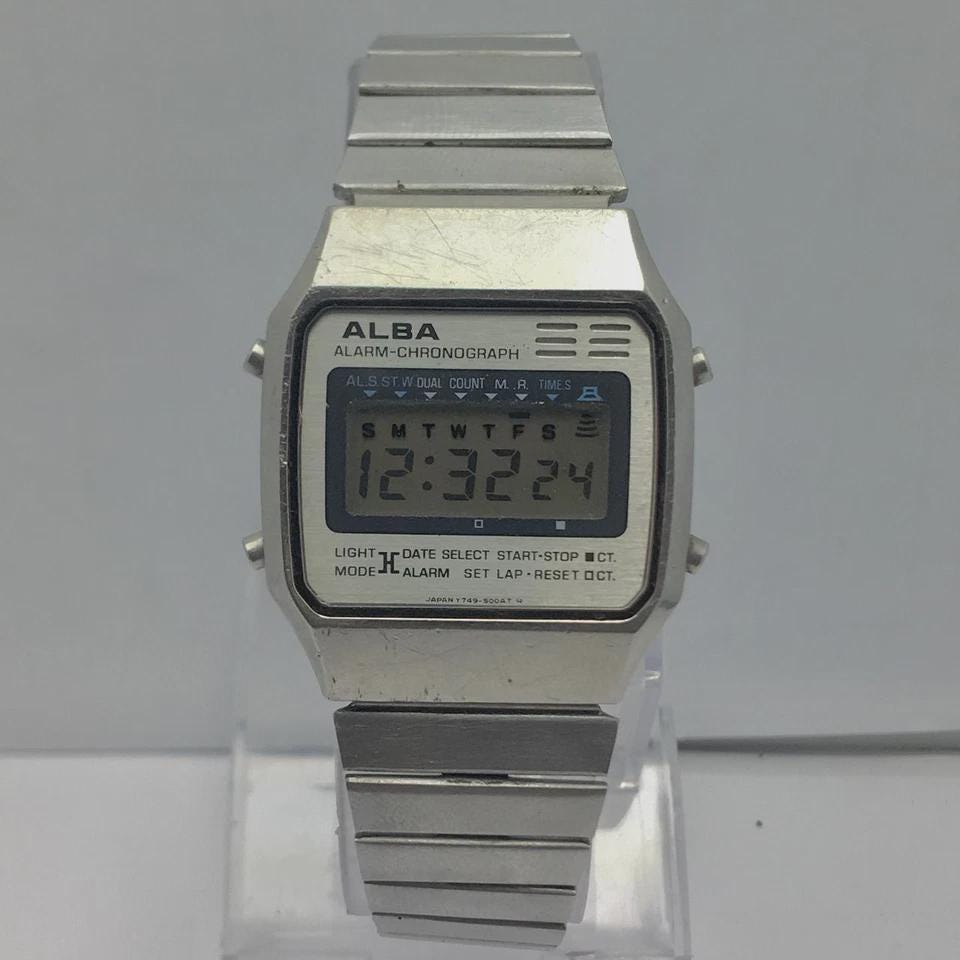 Seiko Alba Y749-5000 Alarm Chronograph Vintage Men's Watch - Etsy