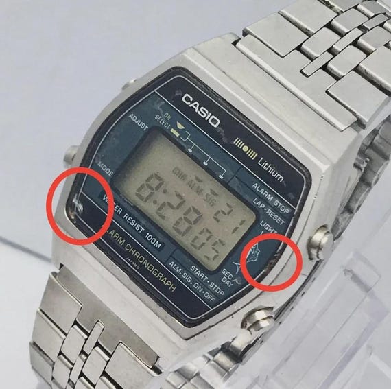 CASIO W-250 80s “CASIO Marlin” Gray Vint RARE Vintage Original