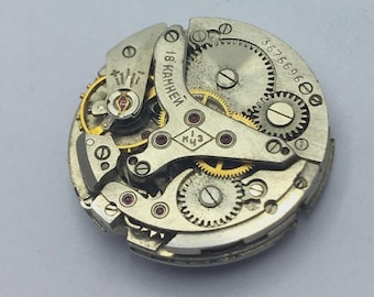 Russian Cal.2612 Alarm Manual Winding Watch Movement Need Service