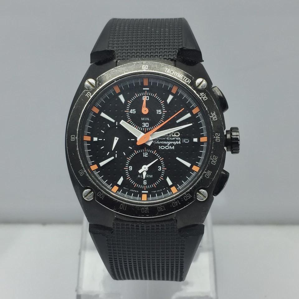 Seiko Sportura 7T62-0ED0 Chronograph Quartz Vintage Men's Watch - Etsy