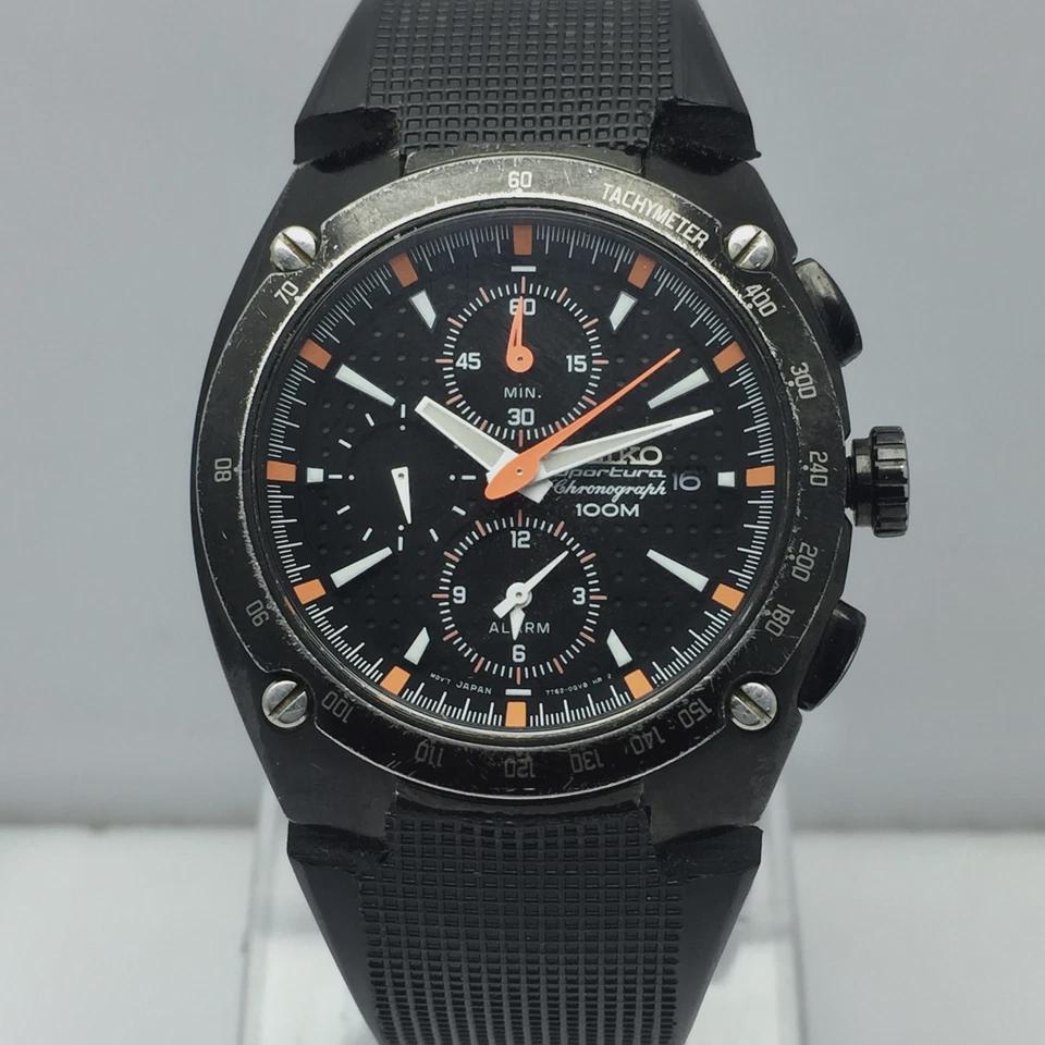 Seiko Sportura 7T62-0ED0 Chronograph Quartz Vintage Men's Watch - Etsy