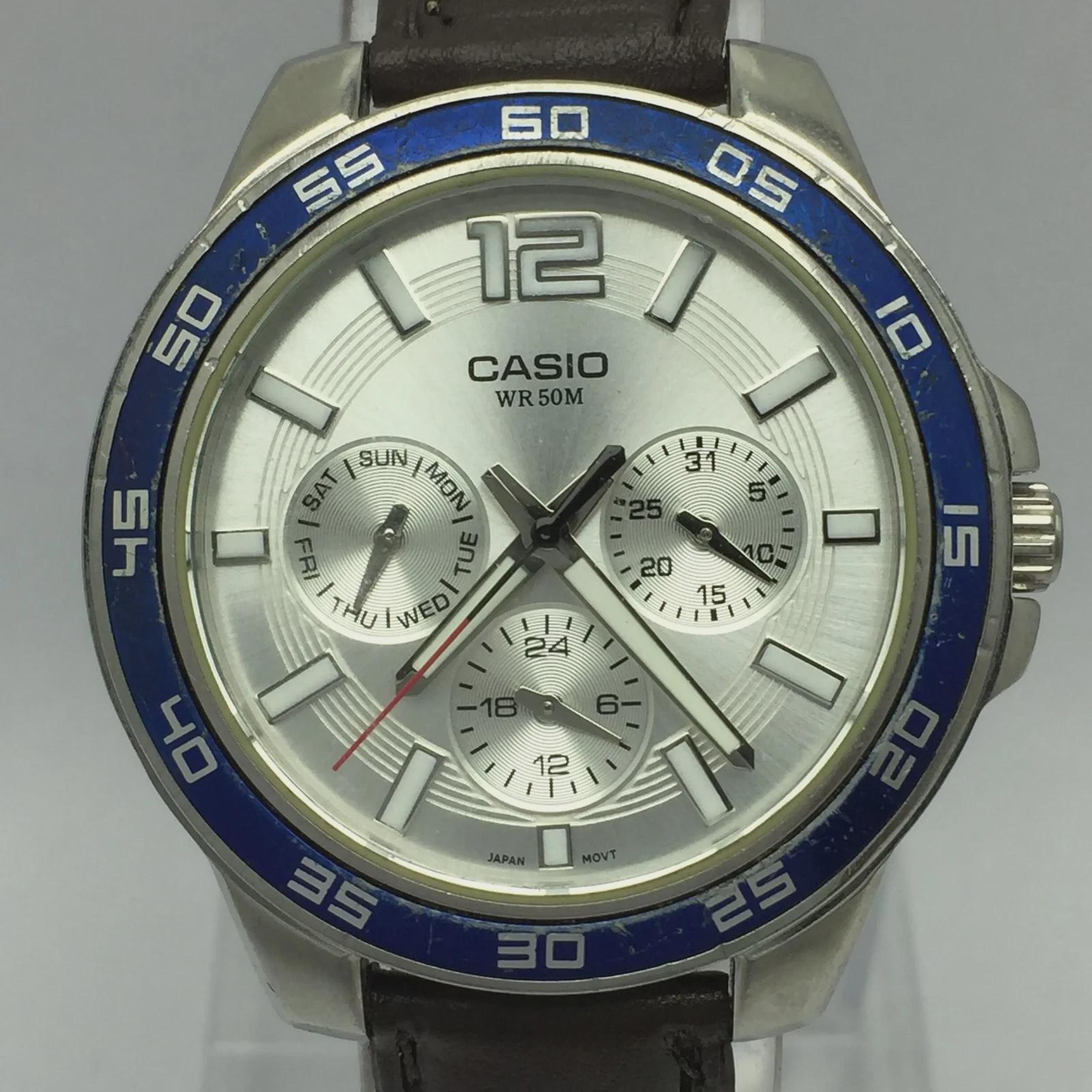 Casio MTP-1300 Day/date 2364 Diver Quartz Vintage Men's Watch - Etsy