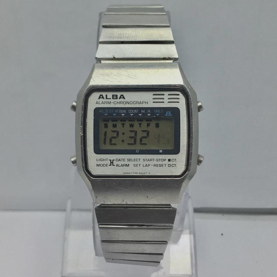 Seiko Alba Y749-5000 Alarm Chronograph Vintage Men's Watch - Etsy