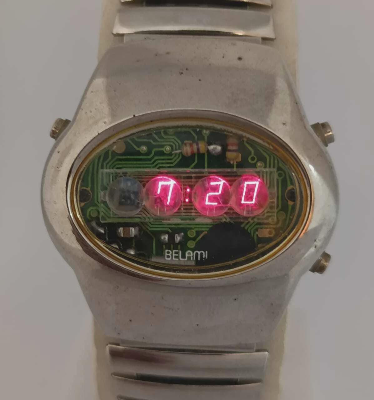 Belami LED Quartz LD003 Digital Vintage Men's Watch - Etsy