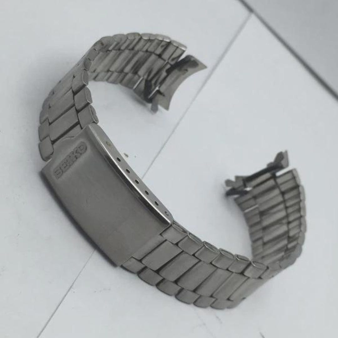 19 Mm Seiko 7S26-0480 Stainless Steel B1497.E Curved End Links