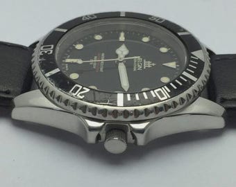 Elgin International Automatic Deep Sea FK-531N-SL Diver's Vintage