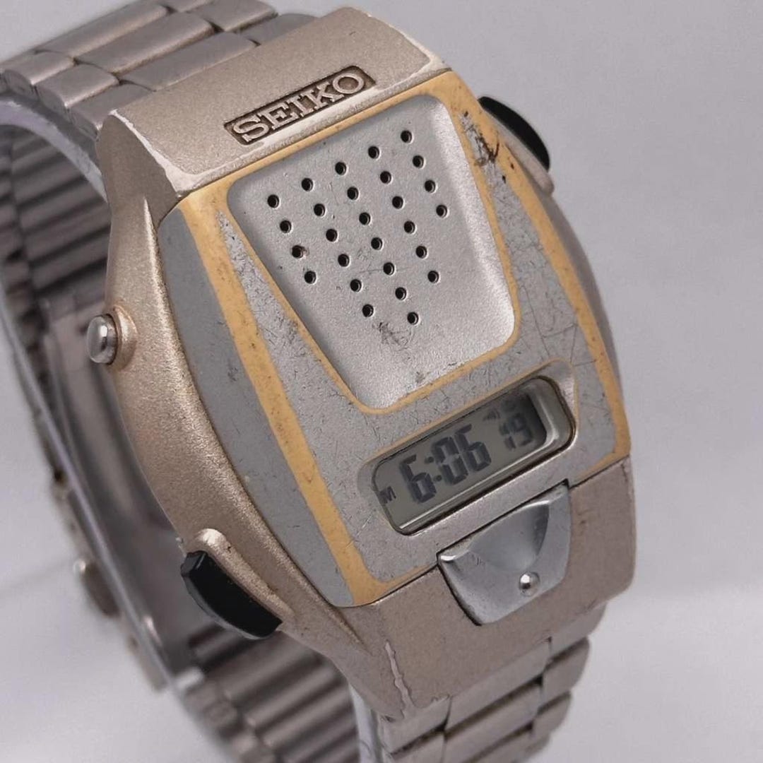 Seiko A860-4001 Japanese Language Vintage Talking Watch for Blind