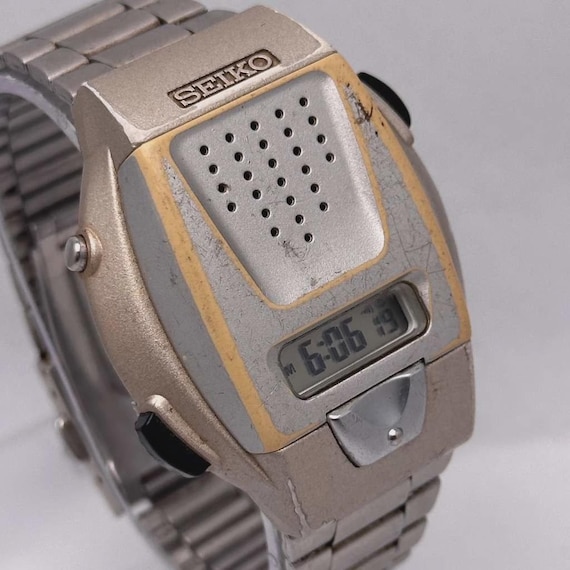 Seiko A860-4001 Japanese Language Vintage Talking Watch for Blind