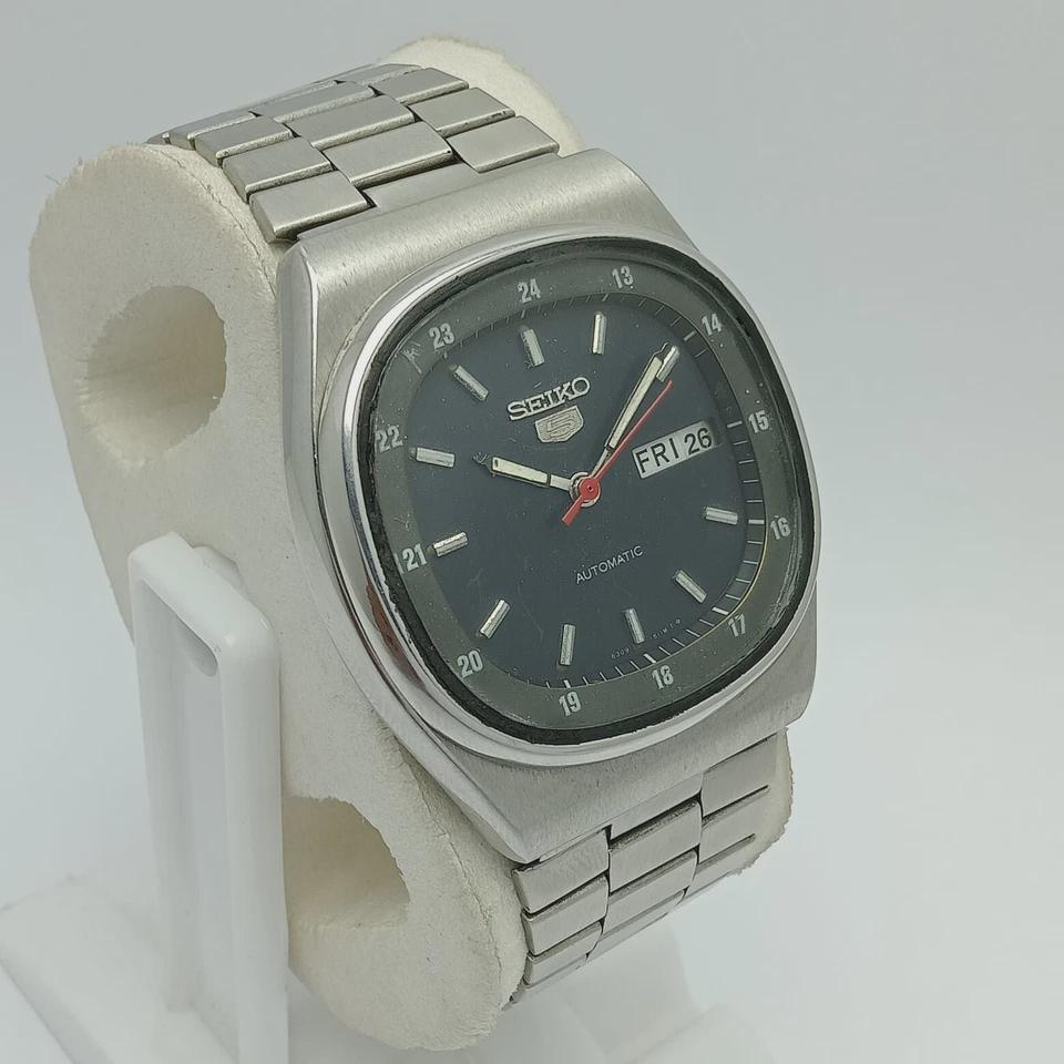 Seiko 5 Automatic 6309-510A Railway Time Day/date Vintage Men's