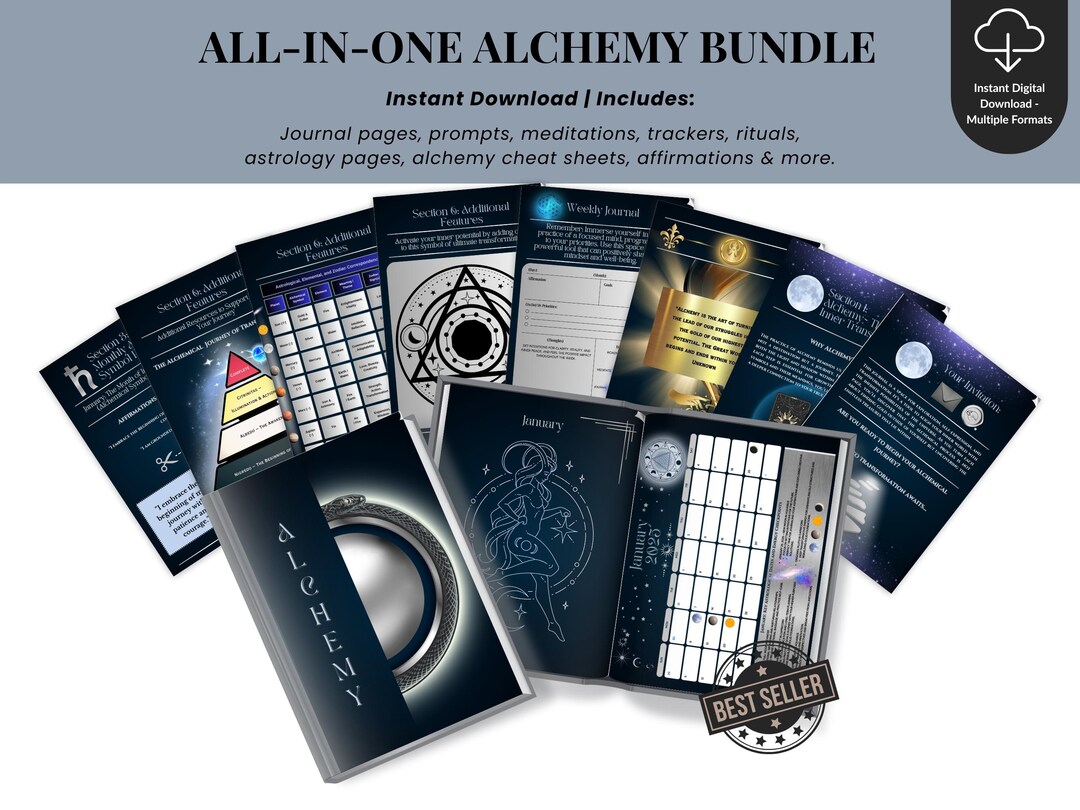 Alchemy Journal & Guide Bundle • Digital Alchemy Workbook + Eguide ...