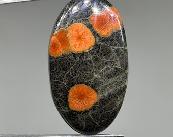 Natural Peanut Obsidian Cabochon – Polished Gemstone for Jewelry Making