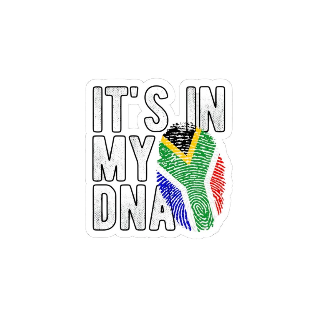 Celebrate Your Roots: South African Flag DNA Sticker - Etsy